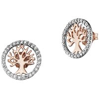 Orecchini Julie Julsen Donna Albero Della Vita in Argento Cubic Zirconia JJER2780.8